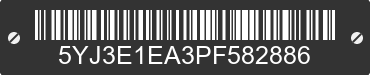 2023 TESLA Model 3 5YJ3E1EA3PF582886 VIN decoded