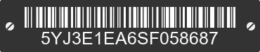 2025 TESLA Model 3 5YJ3E1EA6SF058687 VIN decoded