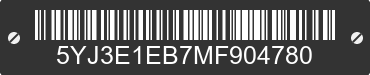 2021 TESLA Model 3 5YJ3E1EB7MF904780 VIN decoded