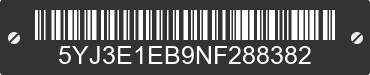 2022 TESLA Model 3 5YJ3E1EB9NF288382 VIN decoded