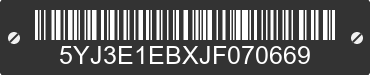 2018 TESLA Model 3 5YJ3E1EBXJF070669 VIN decoded