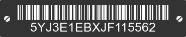 2018 TESLA Model 3 5YJ3E1EBXJF115562 VIN decoded