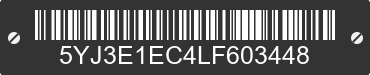 2020 TESLA Model 3 5YJ3E1EC4LF603448 VIN decoded