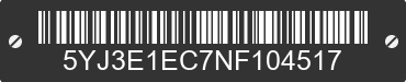2022 TESLA Model 3 5YJ3E1EC7NF104517 VIN decoded