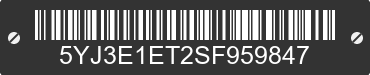 2025 TESLA Model 3 5YJ3E1ET2SF959847 VIN decoded