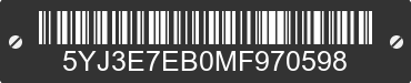2021 TESLA Model 3 5YJ3E7EB0MF970598 VIN decoded