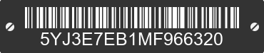 2021 TESLA Model 3 5YJ3E7EB1MF966320 VIN decoded