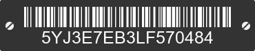 2020 TESLA Model 3 5YJ3E7EB3LF570484 VIN decoded