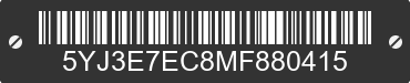 2021 TESLA Model 3 5YJ3E7EC8MF880415 VIN decoded