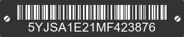 2021 TESLA Model S 5YJSA1E21MF423876 VIN decoded