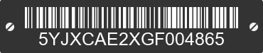 2016 TESLA Model X 5YJXCAE2XGF004865 VIN decoded