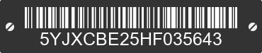 2017 TESLA Model X 5YJXCBE25HF035643 VIN decoded