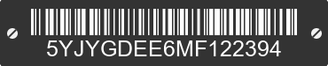 2021 TESLA Model Y 5YJYGDEE6MF122394 VIN decoded