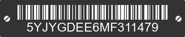 2021 TESLA Model Y 5YJYGDEE6MF311479 VIN decoded