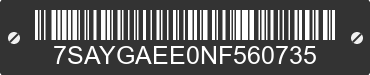 2022 TESLA Model Y 7SAYGAEE0NF560735 VIN decoded