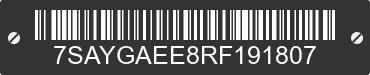 2024 TESLA Model Y 7SAYGAEE8RF191807 VIN decoded