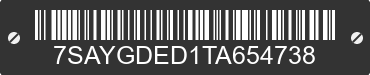 2026 TESLA Model Y 7SAYGDED1TA654738 VIN decoded
