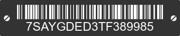 2026 TESLA Model Y 7SAYGDED3TF389985 VIN decoded
