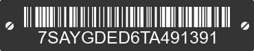 2026 TESLA Model Y 7SAYGDED6TA491391 VIN decoded