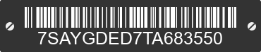 2026 TESLA Model Y 7SAYGDED7TA683550 VIN decoded