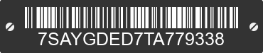 2026 TESLA Model Y 7SAYGDED7TA779338 VIN decoded