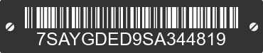 2025 TESLA Model Y 7SAYGDED9SA344819 VIN decoded
