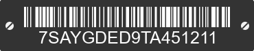 2026 TESLA Model Y 7SAYGDED9TA451211 VIN decoded
