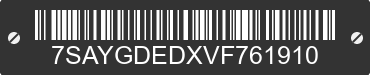2027 TESLA Model Y 7SAYGDEDXVF761910 VIN decoded