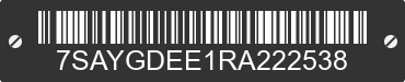 2024 TESLA Model Y 7SAYGDEE1RA222538 VIN decoded