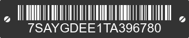 2026 TESLA Model Y 7SAYGDEE1TA396780 VIN decoded