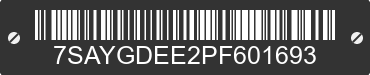 2023 TESLA Model Y 7SAYGDEE2PF601693 VIN decoded