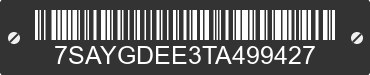 2026 TESLA Model Y 7SAYGDEE3TA499427 VIN decoded