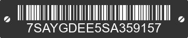 2025 TESLA Model Y 7SAYGDEE5SA359157 VIN decoded