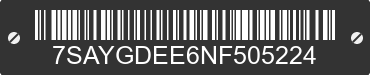 2022 TESLA Model Y 7SAYGDEE6NF505224 VIN decoded