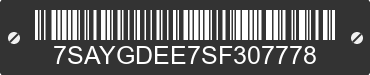 2025 TESLA Model Y 7SAYGDEE7SF307778 VIN decoded