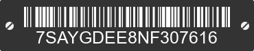 2022 TESLA Model Y 7SAYGDEE8NF307616 VIN decoded