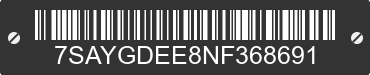 2022 TESLA Model Y 7SAYGDEE8NF368691 VIN decoded