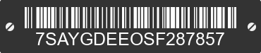 2025 TESLA Model Y 7SAYGDEEOSF287857 VIN decoded