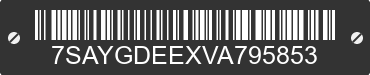 2027 TESLA Model Y 7SAYGDEEXVA795853 VIN decoded