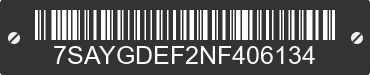 2022 TESLA Model Y 7SAYGDEF2NF406134 VIN decoded