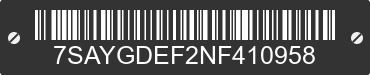 2022 TESLA Model Y 7SAYGDEF2NF410958 VIN decoded