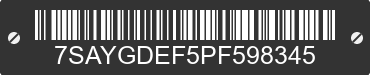 2023 TESLA Model Y 7SAYGDEF5PF598345 VIN decoded