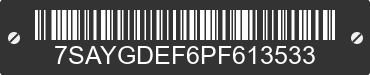 2023 TESLA Model Y 7SAYGDEF6PF613533 VIN decoded