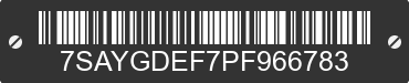 2023 TESLA Model Y 7SAYGDEF7PF966783 VIN decoded