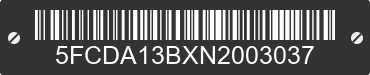 2022 TOMBERLIN E-merge 5FCDA13BXN2003037 VIN decoded