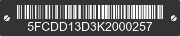 2019 TOMBERLIN E-merge 5FCDD13D3K2000257 VIN decoded
