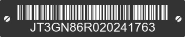 2002 TOYOTA 4-Runner JT3GN86R020241763 VIN decoded