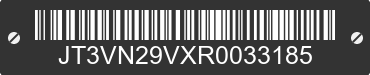 1994 TOYOTA 4-Runner JT3VN29VXR0033185 VIN decoded