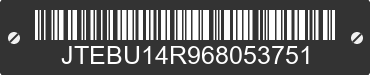 2006 TOYOTA 4-Runner JTEBU14R968053751 VIN decoded