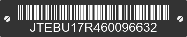 2006 TOYOTA 4-Runner JTEBU17R460096632 VIN decoded